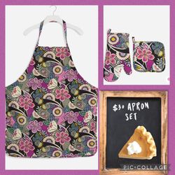 NWT: Vera Bradley Apron Set 