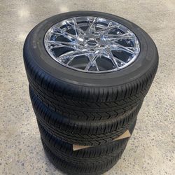 Chrome Rims With Tires 18inch 