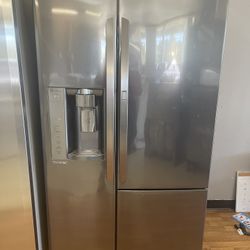 LG Stainless Smoke Black 3-Door Refrigerator 