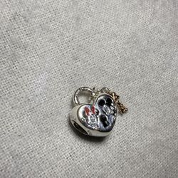 Mickey and Minnie Love Lock Pandora Charm
