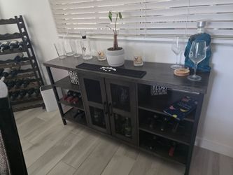 Wood Bar Cabinet