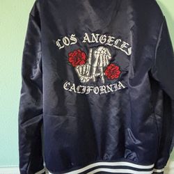 Men’s Small Fits Like Medium Blue Bomber Jacket 