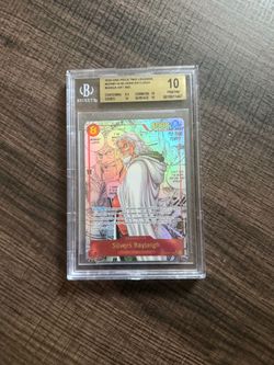 2024 One Piece Op08 EN Silvers Rayleigh #118 Manga Alternate Art BGS 10 Pristine