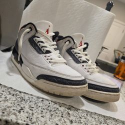 Jordan 3 Fire Red Denim Sz 10.5