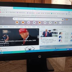 Monitor HP 27-in HDMI And Cables Like New $35
