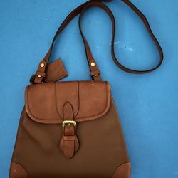 Nice Liz Claiborne Leather Crossbody Handbag Brown Purse Vintage Small Women's