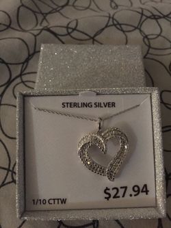 Sterling silver Two pieces necklace and charm