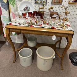 Small Vintage Oak Desk w/ Drawer