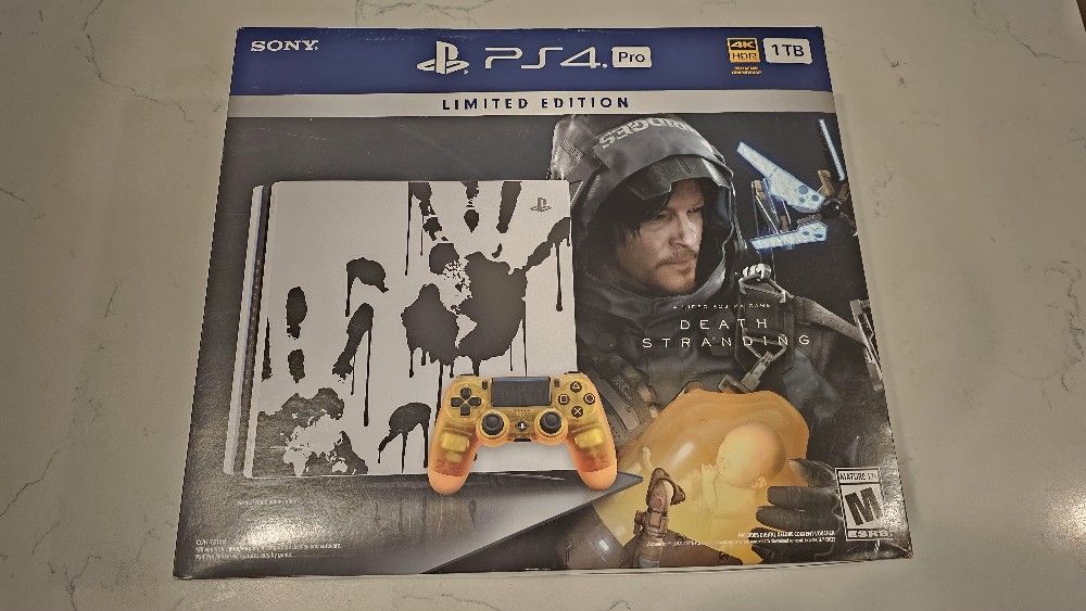 Sony PlayStation 4 Pro 1TB Console with Death Stranding Video Game Bundle Sealed