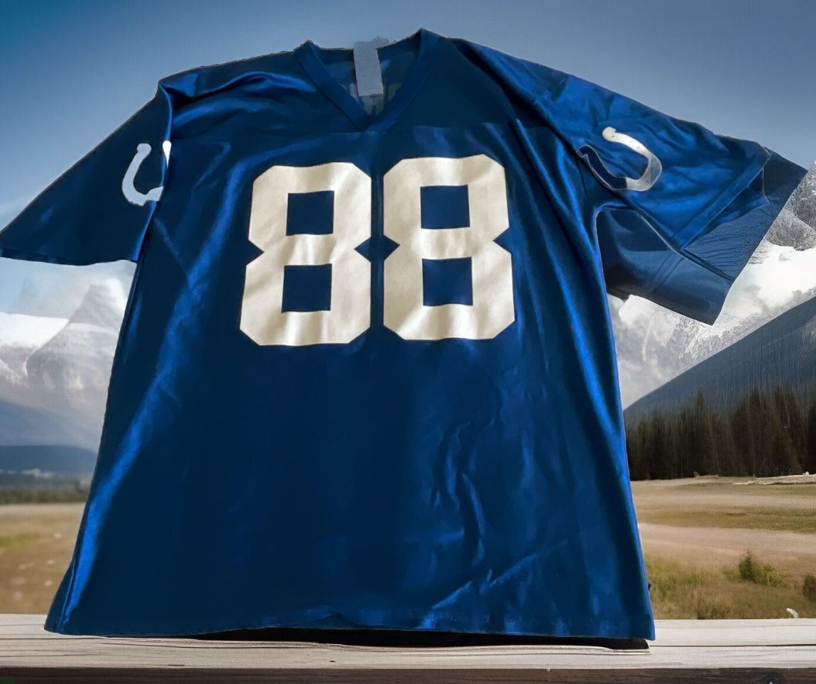 Indianapolis Colts Marvin Harrison Jersey Mens Large Blue NFL 1(contact info removed)