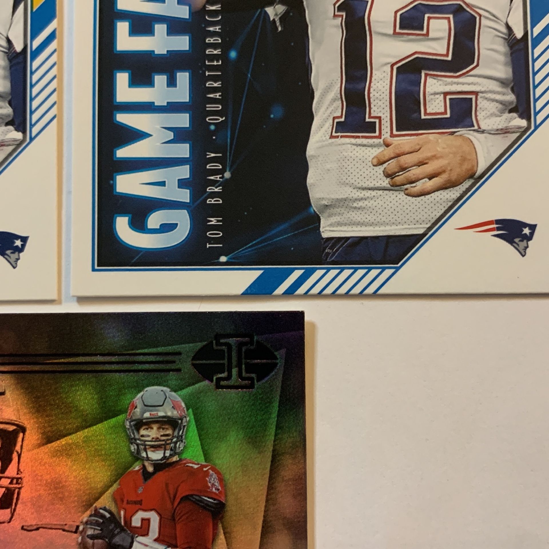 TOM BRADY 2020 Panini Score #GF-TB Yellow Game Face Parallel & Base, 2020 Illusions #1