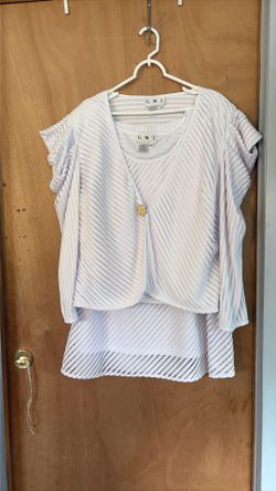 White 3pcs skirt set