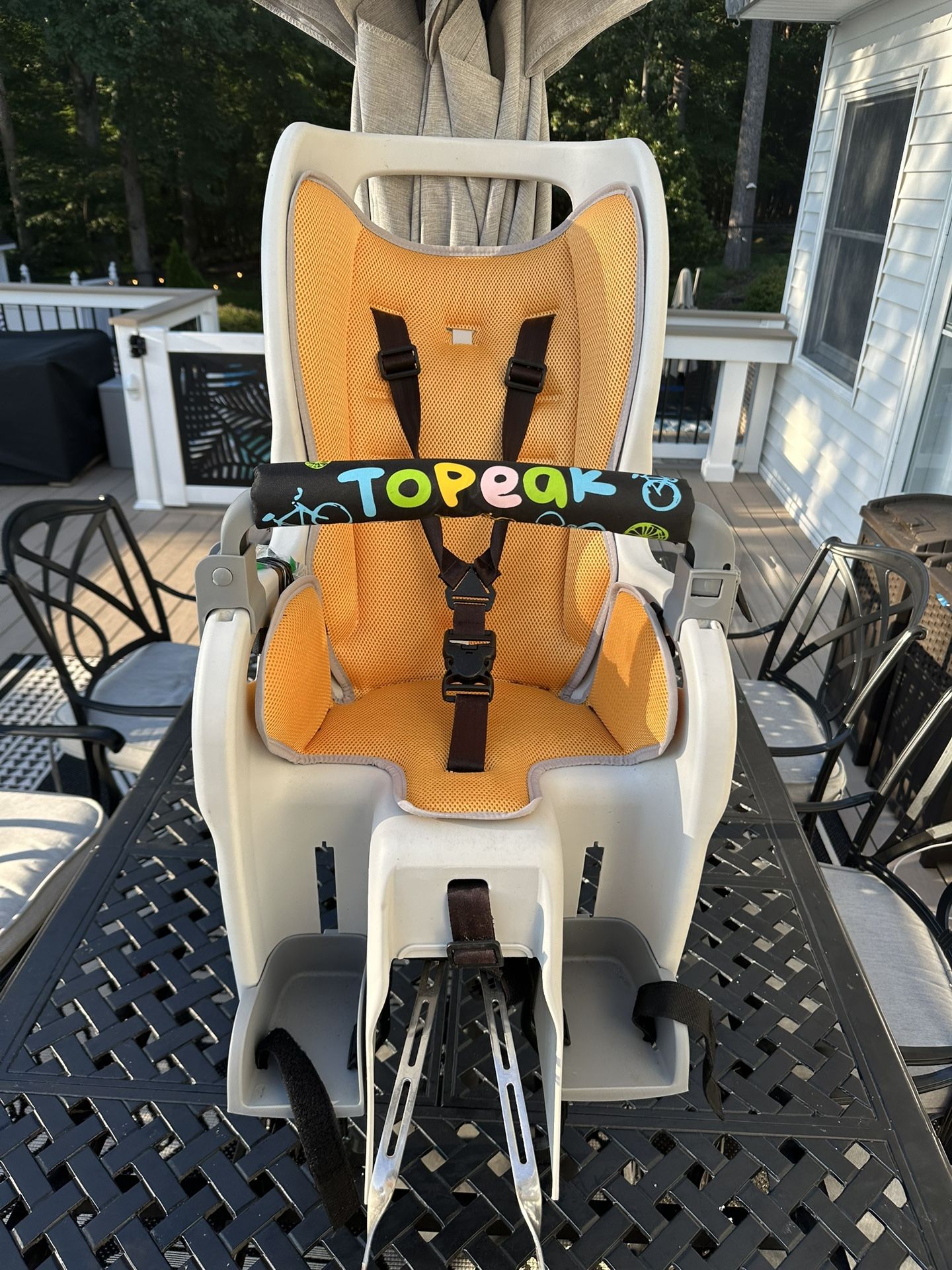Topeak Baby Seat II Child Bike Seat, MTX 2.0, with Disc Compatible Rear Rack 