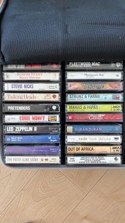 Lots of cassettes tapes