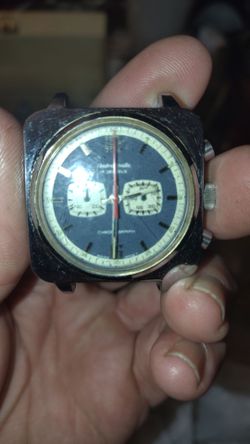 Vintage Chronograph Watch Head No Strap