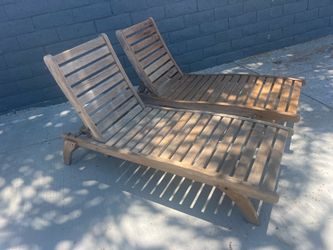 Teak Chaise Lounges