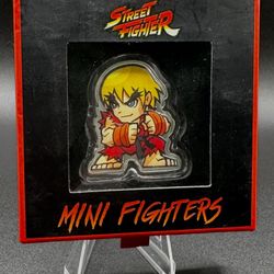 Silver Plata Pura Street Fighter Ken Coin Medallion Bullion Round With COA