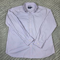 Vineyard Vines Performance Murray Shirt Men's Large Blue Plaid Classic Fit Button Up
