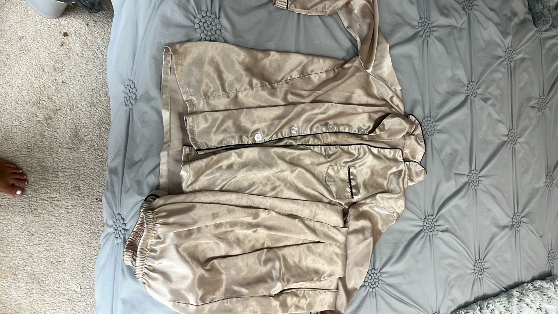silk pajama set size 170