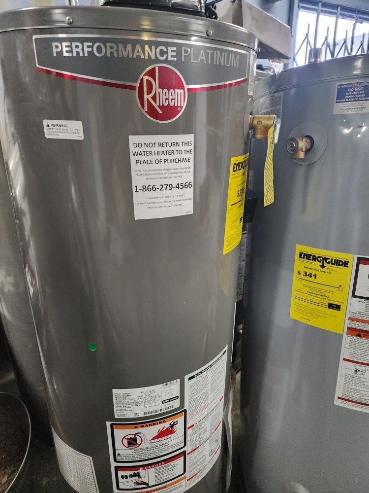 New Water Heater Rheem Performance Platinum Free Installation ✨️
