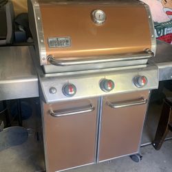  Weber Genesis E-310 BBQ Grill Propane (Orange) For Sale