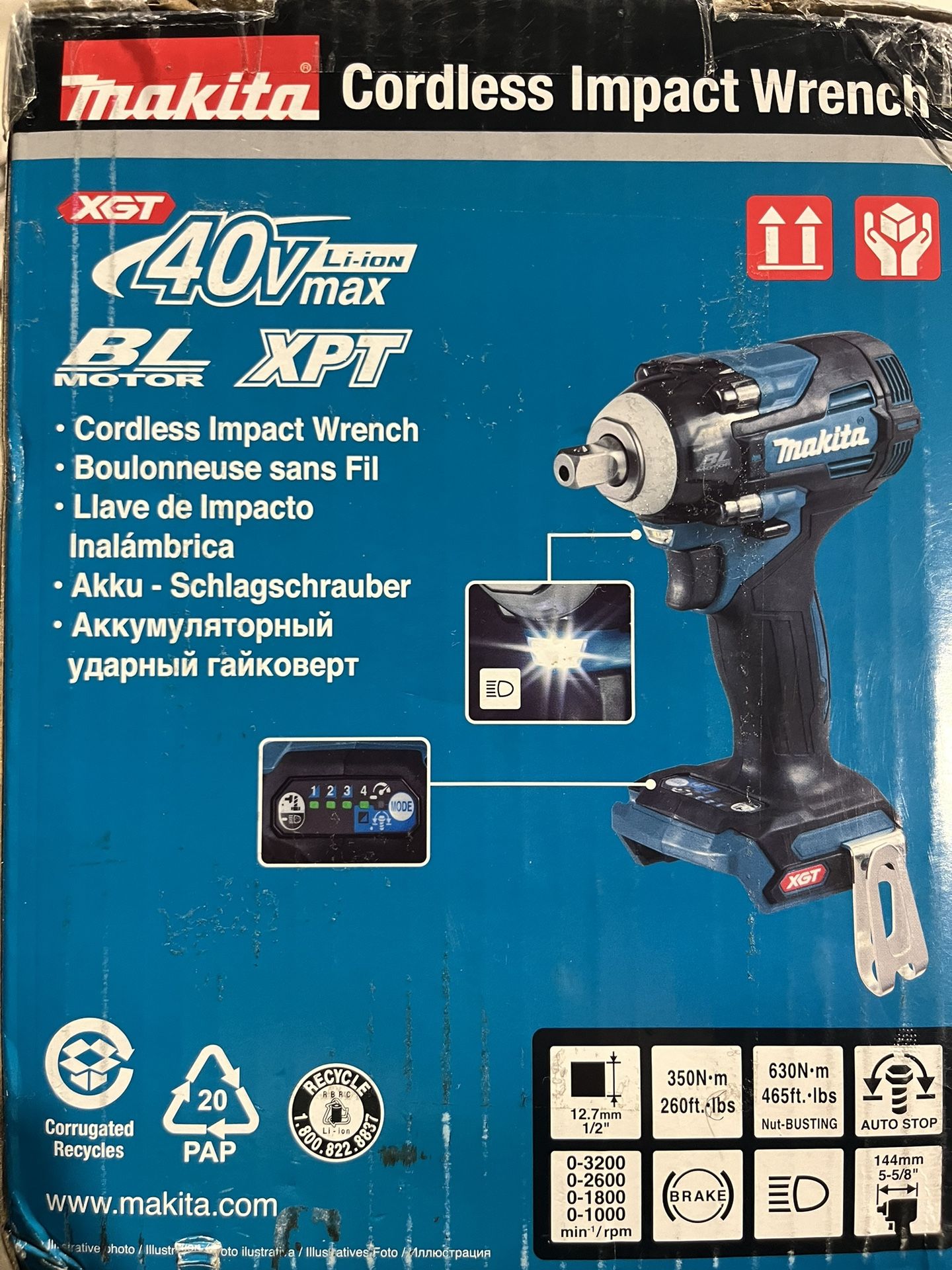 Makita impact Wrench 40V