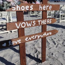 Beach Wedding Sign