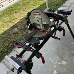10” Craftsman Miter Saw w/Portable Roller Stand