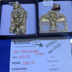 10kt Jesus Pendant Combo