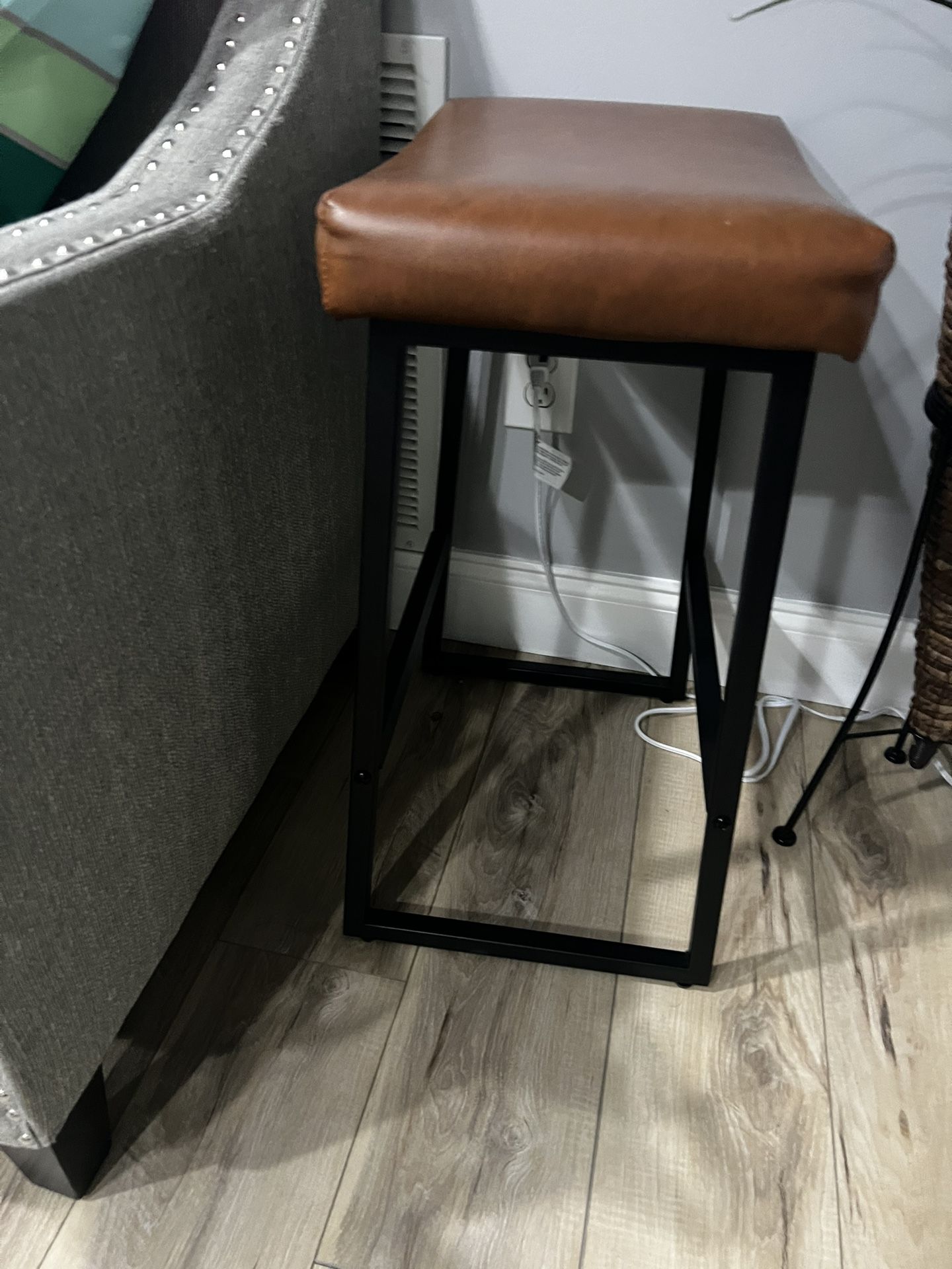 Brown Bar Stools Set of 2