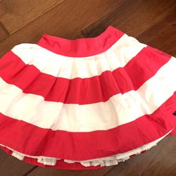 New With Tags Red And White Abercrombie Skirt Size S