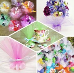 Efavormart  50 pcs/ pk 9" Tulle Circles for Party Decorations Banquet Event Sewing DIY Crafts Fabrics Sewing - I have lots of colors 