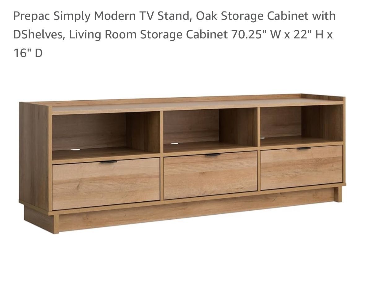 Tv Stand Oak Storage Cabinet