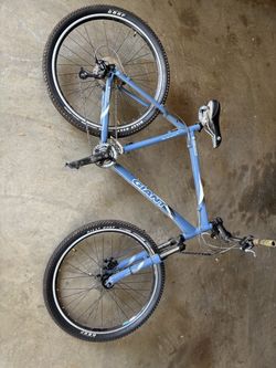 Giant 24” hardtail mountain bike.