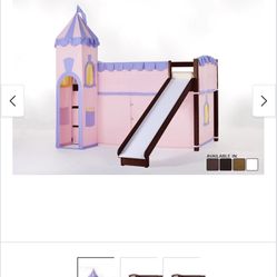 Like New - Twin Bed With Removable Princess Cover