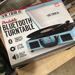 Victrola Portable Bluetooth Turntable-New In Box