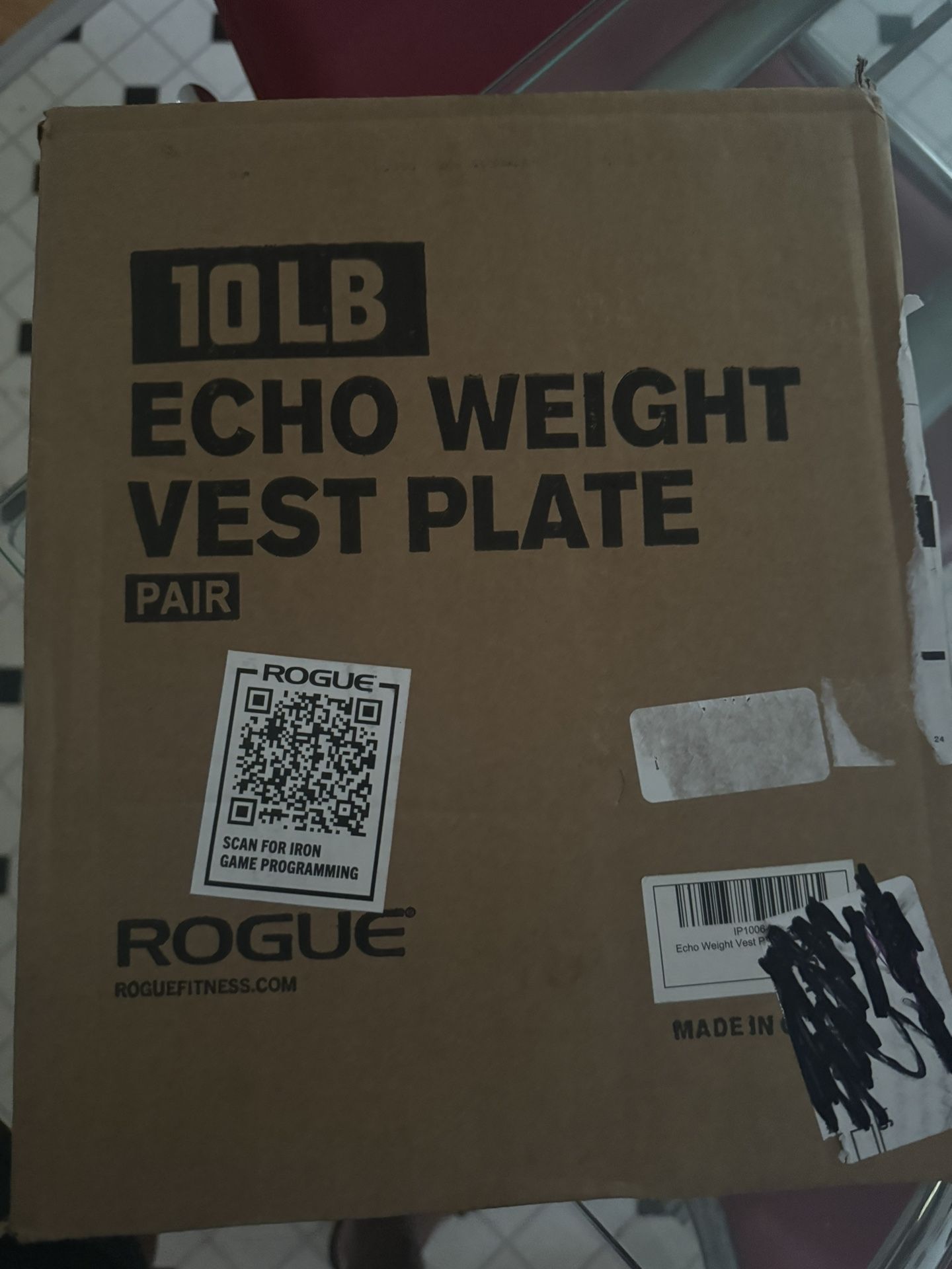 NIB Pair of 10 lb ROGUE Weight Vest Plates