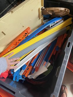 Full Tote Of Hot Wheels Tracks
