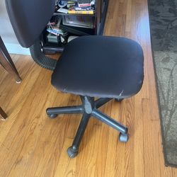 Office Black Chair On Rollers