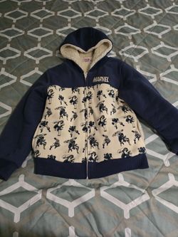 Marvels Avengers Character Kids' Plush Hoodie Size 7