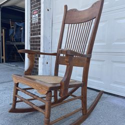Stunning Heirloom Solid Wood Rocking chair