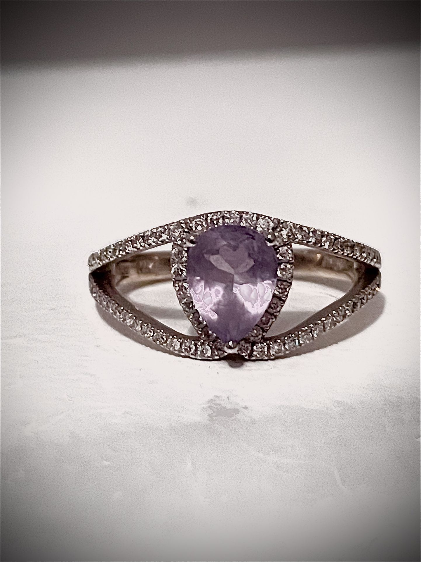 One Of A Kind LeVian 14k Gold Amethyst Ring