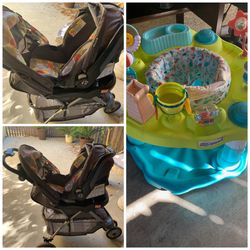 Stroller car seat and walker