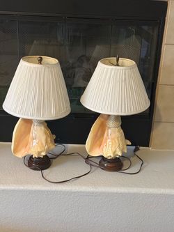 2 Conch Lamps