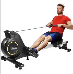 Rowing Machines for Home Use Foldable, Doufit RM-01 Magnetic Row Machine Exercise Equipment with Alu