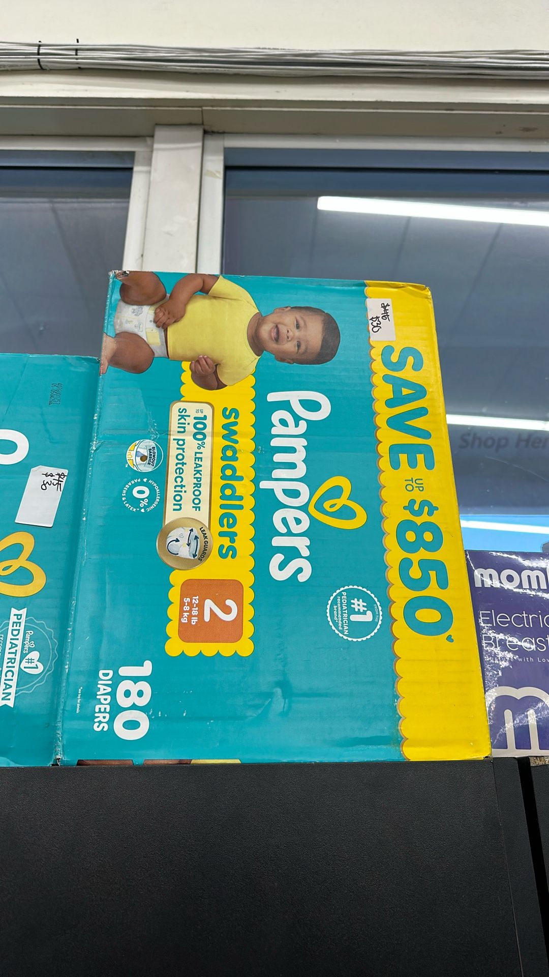 Pampers size 2,180 count