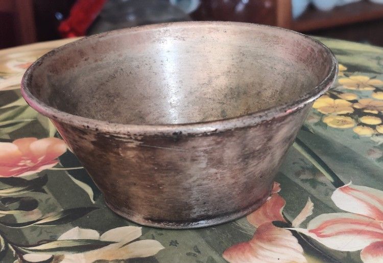R. Wallace Co. Silver Soldered 019 Eagle Etched US Small Bowl Antique
