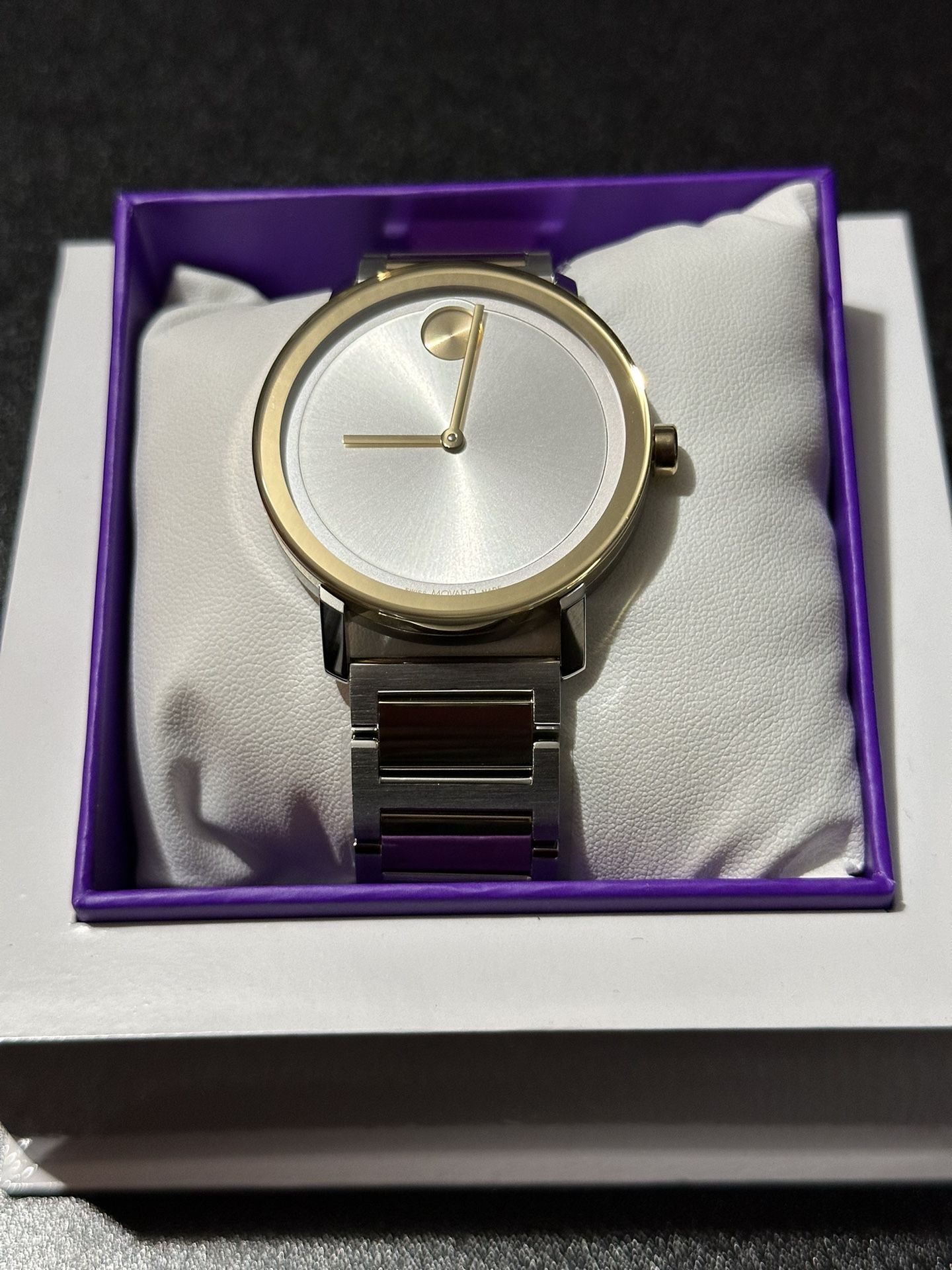 (Brand New) Movado Bold Mens Watch // Silver & Gold  
