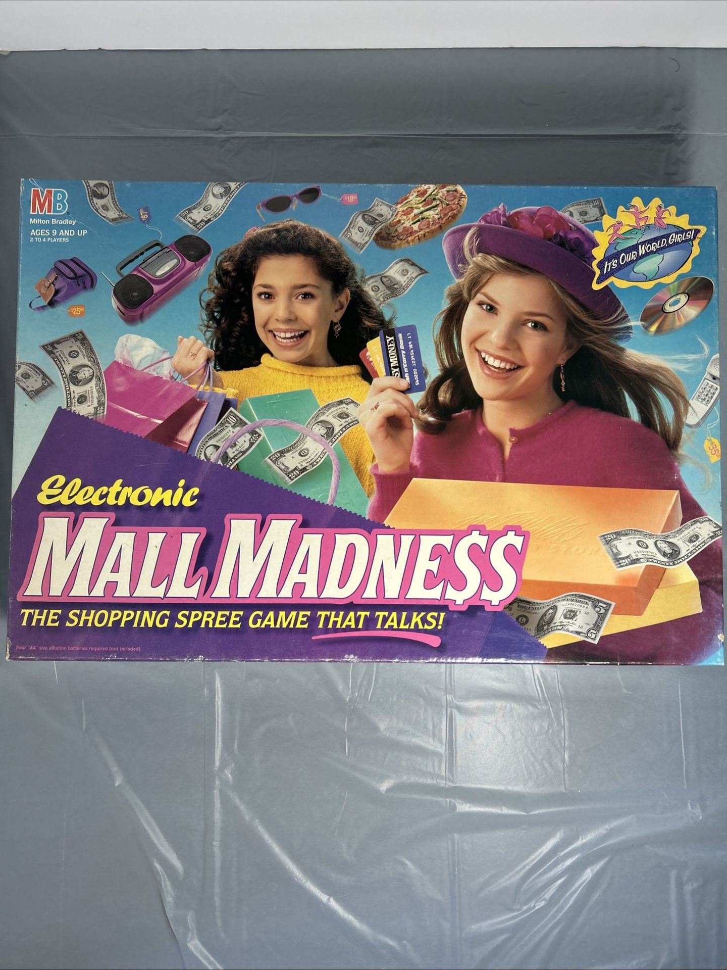 Vintage Electronic Mall Madness board game by Milton Bradley