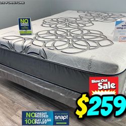 Queen Sky Comfort Bamboo Cool Gel Memory Foamm Matres!!